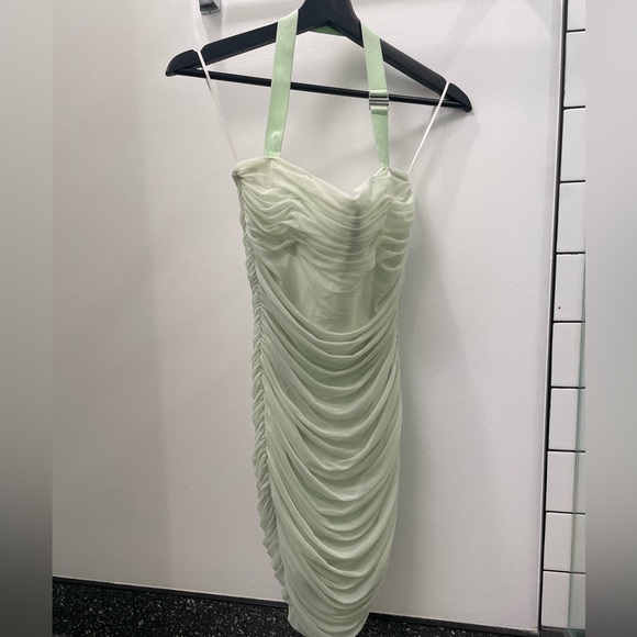 Babaton Luxor Ruched Halter Dress - Picture 3 of 6